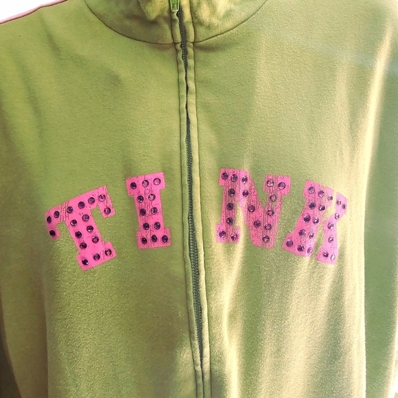 Disney Tinkerbell Cotton Sweat Jacket XL Green - Picture 5 of 9